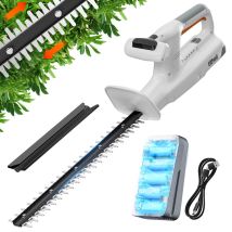 20v Heckenschere Akku, Hedge Trimmer Mit Einem 2,0 Ah Akku. Ergonomischer Griff, 45cm Messerlänge Für Leichte Trimmarbeiten, 1.7kg Leicht Gewicht 