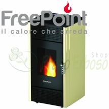 Freepoint - Miriam - Estufa De Pellets De 7 Kw De Marfil