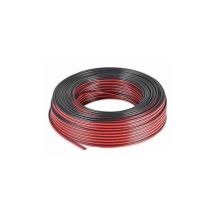 General Cable – Câble électrique parallèle bicolore rouge/noir 2X1 – Section, Nombre de fils, Longueur, Type de conditionnement, Section de câble max,