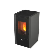 Stufa A Pellet Canadian Stove "kleo" Grigio 6,2 Kw