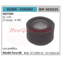 Filtro Aria Con Prefiltro Robin Per Motore Rasaerba Ec 13v 005035