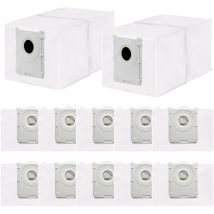 Lot De 12 Sacs À Poussière Compatibles Avec Ecovacs Deebot T50/t50 Pro/t50 Max Pro/t30c Pro/t80/x8/x8 Pro/x9 Pro Omni Aspirateurs, Sac De Rechange 