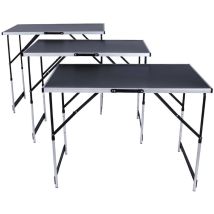 Groundlevel – Adjustable Height Folding Table – 100cm x 60cm – Max Weight Capacity 10KG