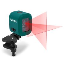 Vonroc - Akku-kreuzlinienlaser – Rot – 4v – 1800mah – Selbstnivellierend – 10 Meter Reichweite – Inkl. Klammer, Usb-c-kabel Und Werkzeugtasche
