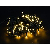 Euronatale - Lichter 1000 Warmweiße Leds Länge Mt.20 + 2 Kabel Weihnachtlich Beleuchtet