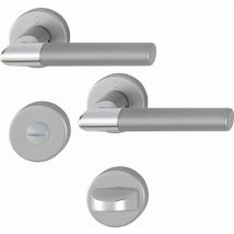 Hoppe - Lecce Porta In Alluminio Anodizzato Bicolore - Porta Per Wc/bagno - 3895292