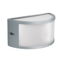 Applique Led Da Parete Mod. Segovia1e27m Colore Grigio Marina