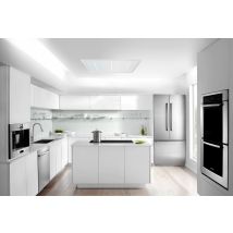 Viandpro - Opus Flush Fit Ceiling Hood 90x50 White - Ducted Or Recirculated - Vp-ch95wht, Recirculation Version - White