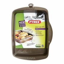 Pyrex Asimetria Auflaufform Braun Und Schwarz 35x27 Cm