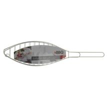 Parrilla para pescado 13x41 cm – Acero inoxidable – Cincado – Ideal para barbacoas y parrillas