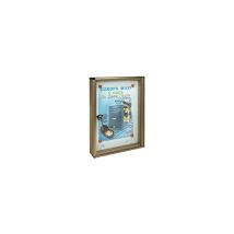 Alubox - Tableau D'Affichage 1 Feuille Cm 30 X 5 X 40 - Bronze