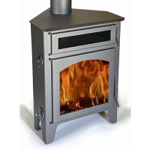 Kaminofen R2 OFEN MAX – Holzofen – 11,5 kW – Wirkungsgrad 73 % – Abmessungen 1120 x 550 x 440 mm – Grau