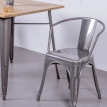 NEST DREAM – Chaise Bistro industrielle en métal – Quantité par pack, Matières, Type de chaise, Style, Matière de la structure, Hauteur, Hauteur 