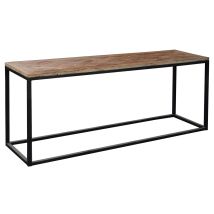 Konsole Industriell Aus Recyceltem Ulmenholz Und Eisen Pärumm Serie Nege 76x45x160 Cm