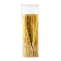 Square 2200ml Glass Food Container With Glass Lid - Pebbly