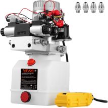 Mophorn Bomba Hidráulica, Unidad De Potencia De Doble Efecto, 12 V Cc, Paquete De Potencia Hidráulica De Doble Solenoide, Depósito De 4,5 L, Para 