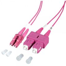 Techly Professional Cavo Fibra Ottica Sc/lc 50/125 Multimodale 10m Diametro 1.2mm Om4