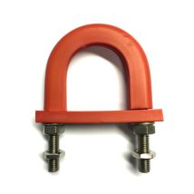 Graphskill - Light Duty Flame Retardant Anti-vibration Rubber Lined U-bolt 43 Mm Id (suit 32 Mm Nb Pipe)-bzp