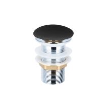 Swiss Aqua Technologies - Infinitio 5/4 Drain Without Overflow For Washbasins And Basins, Matt Black (pzatkabkm)