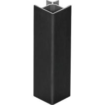 Volpato - Sockelblenden Außenecke 90 Grad Verstellbar - Höhe 100mm - Passend Zur Sockelblende Flex Der Serie S10/20/90, Kunststoff Schwarz Matt
