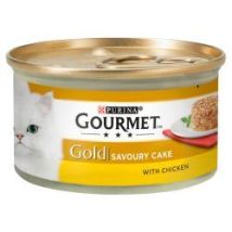 NESTLE – Gourmet Gold Savoury Cake Cat Food – 85g – 18% Protein, 3.6% Fat, 74% Moisture