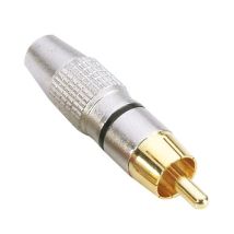 Connettore Rca Maschio Nero Metallo Adam Hall