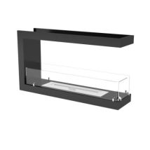 Cheminée Bioethanol U Double Face 100 Cm