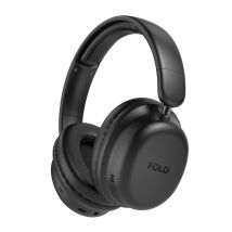 Vultech Hbt-30bk Cuffie Over-ear Wireless Bluetooth 5.4 Anc, Pieghevoli, Microfono, Type-c, Aux, 12 Ore, Nero