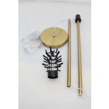 [gebraucht] B-ware Kare Feather Palm Stehleuchte Lampe Rostrot Mit Straußenfedern Beleuchtung