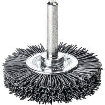 Lessmann - Spazzola Tonda D.50mm Gambo 6mm Setole Abrasive Sic K.120 10mm 15000min-¹ Lessmann