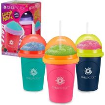 Mug À Granité Chillfactor - Bandai - Couleur Aléatoire : Bleu, Rose Ou Vert - Livré Avec Une Paille