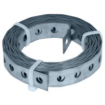 Helpmate – Nastro Perforato 3,0 M Di Lunghezza – Acciaio Zincato – Larghezza 17 Mm – Spessore Materiale 0,8 Mm – Zincato Di Alta Qualità – Robusto Per