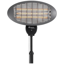 B-Ware Tepro Garten Terrassen Strahler Heizstrahler 2000 W Schwarz Outdoor