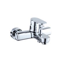 Grifo monomando empotrado de baño 3 vías cromado – Set de ducha completo – Diseño moderno – KÄLLA