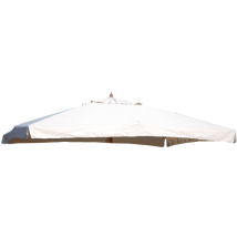 Salmar - Bache De Remplacement Pour Parapluie Avec Mat Central Oasis 3x3 Mt E'Cru En Polyester Avec Grille D'Ae'ration