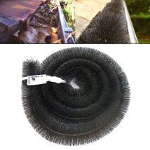 4 X Hedgehog Gutter Brush Guard 100mm Black 4m Clean Leaf & Debris Free 16m