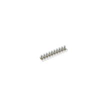 10 x Portamontaje Unipolar 6,0 mm - Barra de 10 Terminales - Policarbonato Transparente