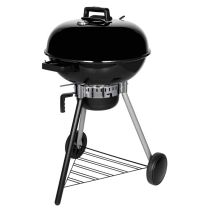 Barbacoa de carbón TEXAS – 1209440 – Acero esmaltado, Acero cromado – Ideal para 12 personas – Diseño esférico moderno