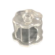 EINSIDE – Rotella Tappo per Distanziatori a Vite – Policarbonato Trasparente – Diametro 5 cm, Altezza 4 cm – Confezione da 50 pezzi