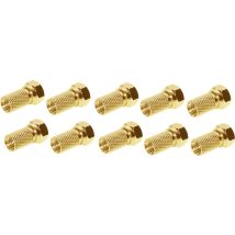 Conector F-type Shiverpeaks Bs85010-10ag Chapado En Oro 10 Piezas