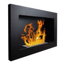 Pisa - Bioethanol-kamin Zum Einbau An Der Wand 65x12xh40 Cm