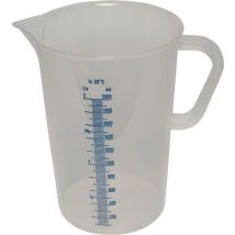 Messbecher 1 l – aus PP – weiß, transparent – 115 mm – 180 mm – 185 mm – 110 g