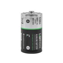 Lighthouse – C Cell Alkaline Batteries 6200 mAh – Pack of 2 – High Performance for Flashlights, Toys, Remote Controls