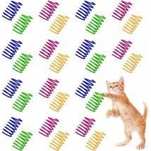 [mai Utilizzato]40 Pezzi (4 Colori) Di Giocattoli Di Piume Per Gatti, Giocattoli Di Piume Per Gatti E Gattini, Un Ottimo Regalo Per Il Tuo Gatto