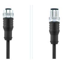 8046282 Sensor-/aktor-steckverbinder, Konfektioniert M12 Stecker, Gerade, Buchse, Gerade 2.00 - Escha