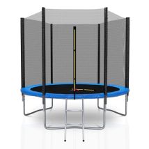 Kaia Sports - Trampoline Extérieur Deluxe 8ft / Ø244cm Trampoline De Jardin Avec Filet, Mousse De Protection Et Échelle