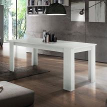 Tavolo Allungabile Legno Bianco 90x140-190 Soggiorno Sala Da Pranzo Jesi Hout