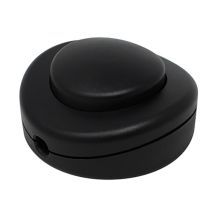 Interruptor eléctrico de pie negro – 250V – 350V – Ø65 x 32 mm – Termoplástico