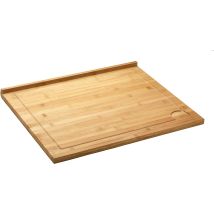 King Home Riesiger Bambu Schneiderkorb Mit Kanal Für Flüssigkeitsaufnahme 54x46x3,5h Cm