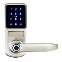 Qiedie - Elektronisches Fingerabdruck-türschloss Mit Sicherer Tastatur, Fernentriegelungs-app Für Heim- Und Hotelsicherheit, Smart Lock, Weiß
